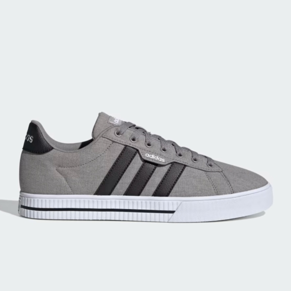 Adidas Daily 3.0 Sneakers Grey Black Canvas Men's Size 12 NEW